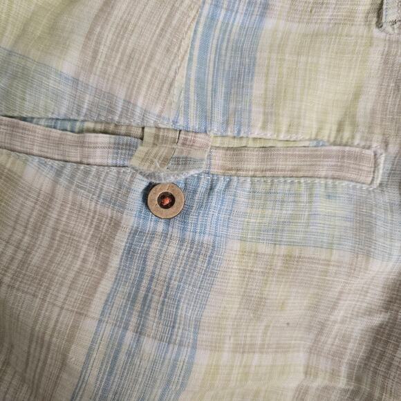 Tommy Bahama Relax Reversible Linen Shorts Size 36 – Plaid, Coastal Prep, 2-in-1 - Picture 9 of 16